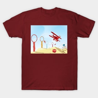 Abstract aircraft flying T-Shirt